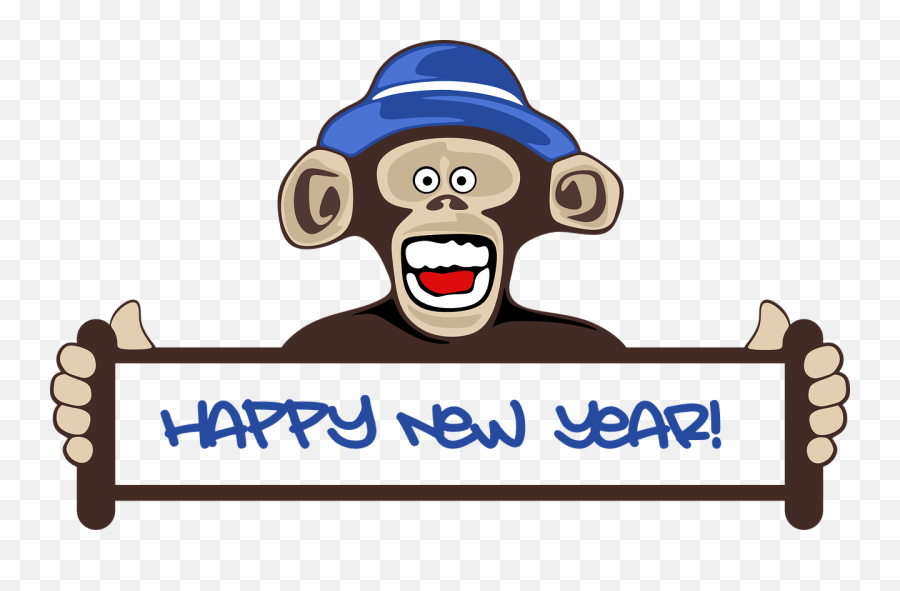 Happy New Year Clipart 2021 - Happy New Year 2020 Funny Wishes Emoji,New Year Clipart