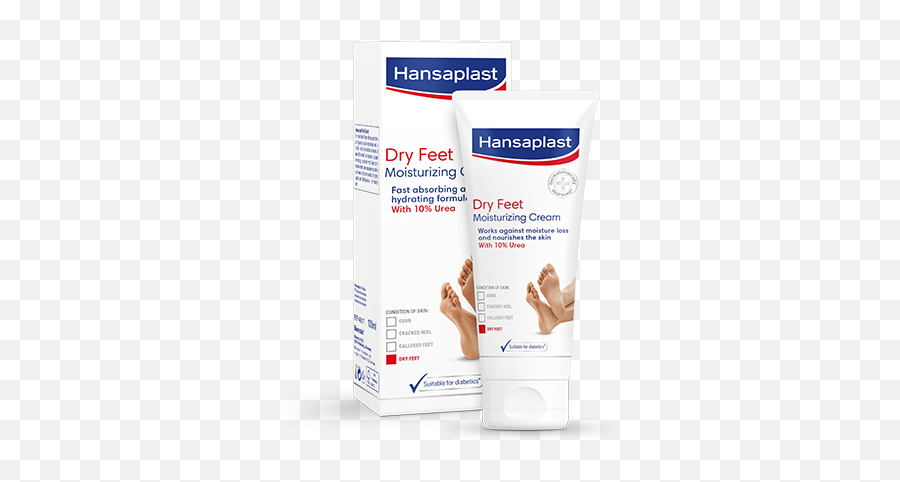Hansaplast Dry Feet Moisturizing Cream Emoji,Feet Transparent