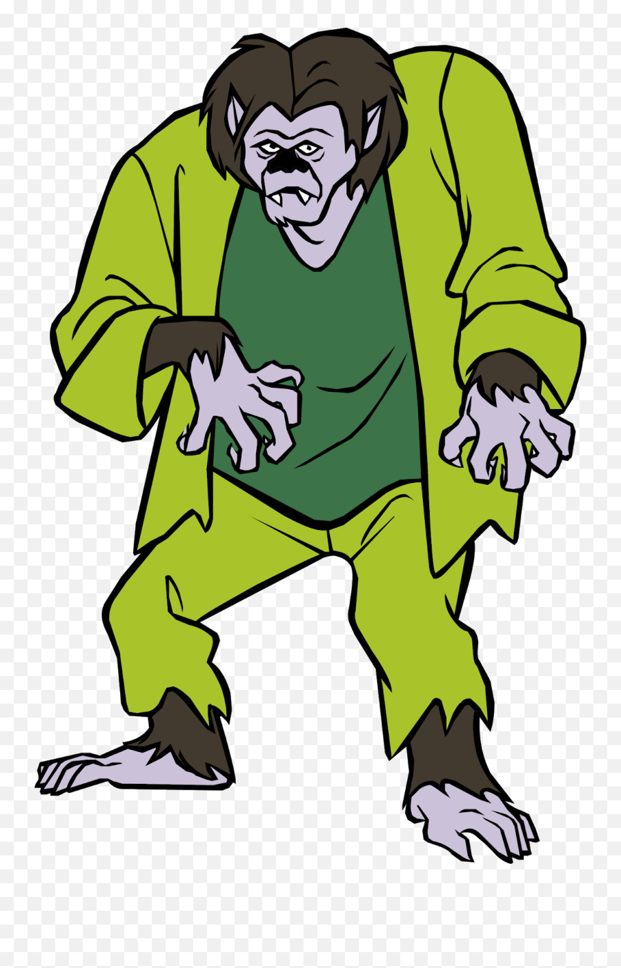 Wolfman Scooby Doo Werewolf Clipart - Full Size Clipart Scooby Doo Monster Clipart Emoji,Werewolf Clipart