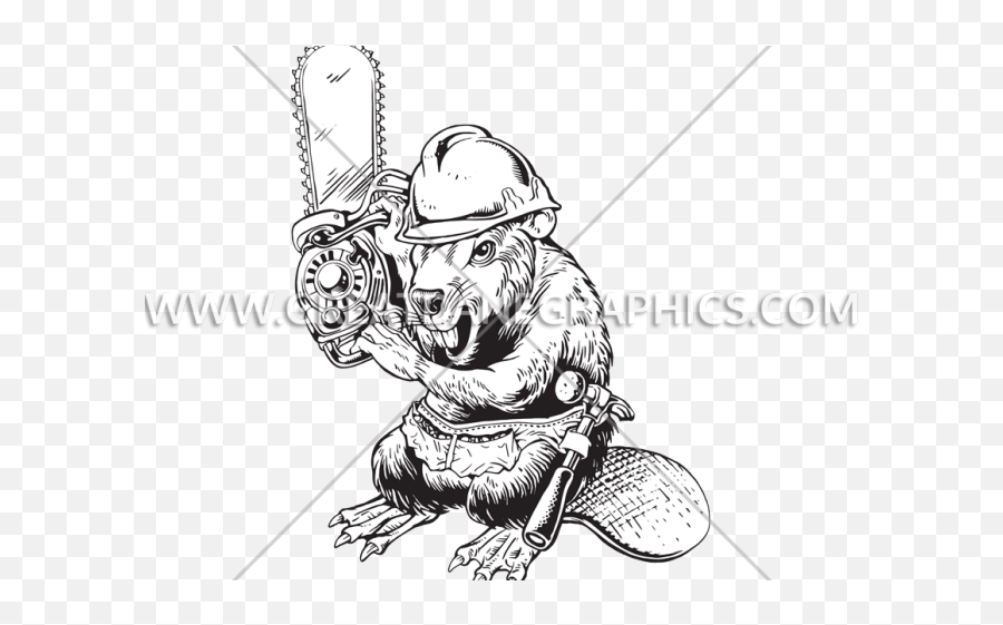 Chainsaw Clipart Beaver - Sketch Emoji,Chainsaw Clipart