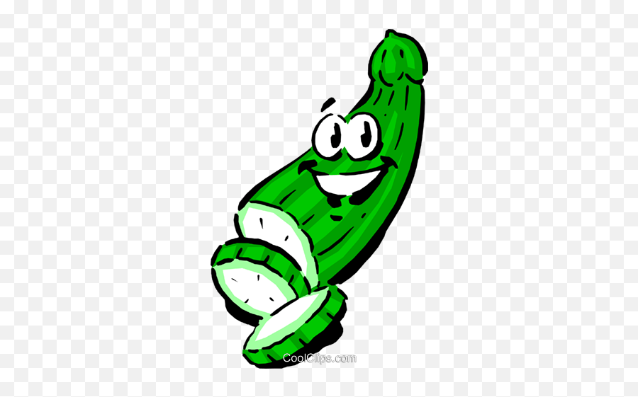 Cartoon Cucumber Royalty Free Vector - Cucumber Cartoon Free Emoji,Cucumber Clipart