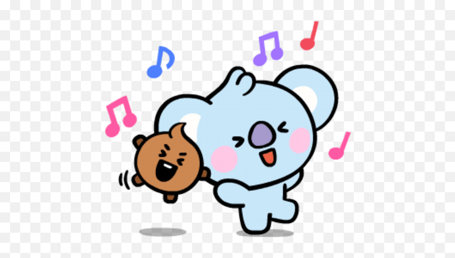 Baby Bt21 - Dancing Koala Animated Gif Emoji,Bt21 Png