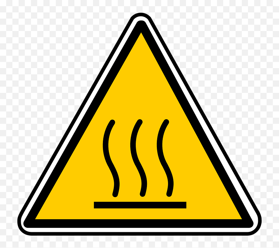 Sign Hot Surface - Hot Surface Clipart Emoji,Warning Logo