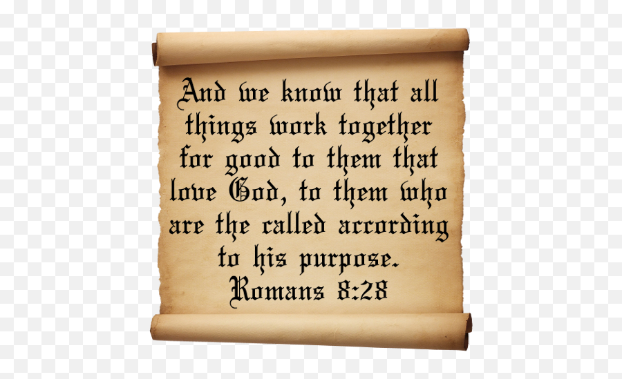 Dr - Scripture Romans 8 28 Emoji,Bible Verse Clipart