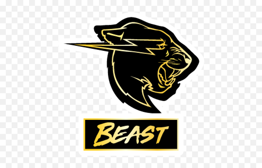 Mrbeast Gold Logo - Logo Sticker Mr Beast Logo Emoji,Mr Beast Logo