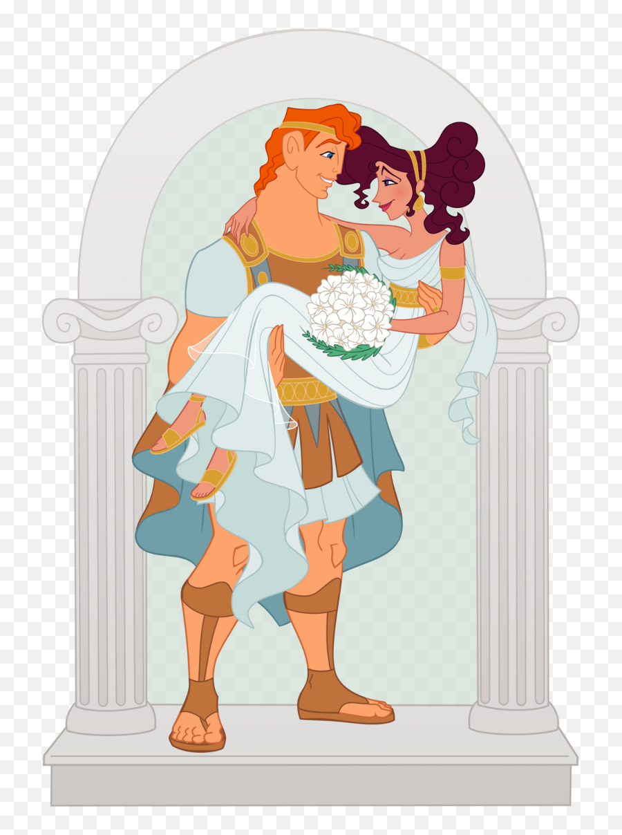 Hercules And Meg Married - Hercules Y Megara Png Emoji,Hercules Png