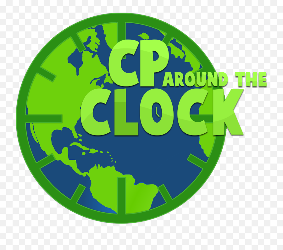 Cp Around The Clock Logo - Earth Clip Art Emoji,Clock Logo
