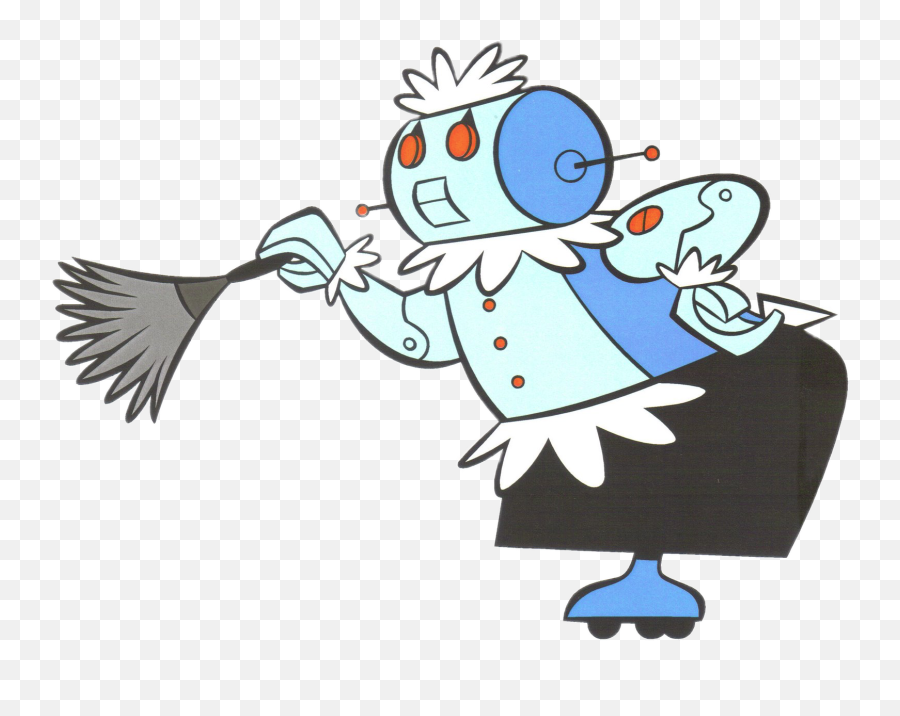 The Jetsons Robot Rosie Cleaning Png Image - Rosie Robot Emoji,Cleaning Png