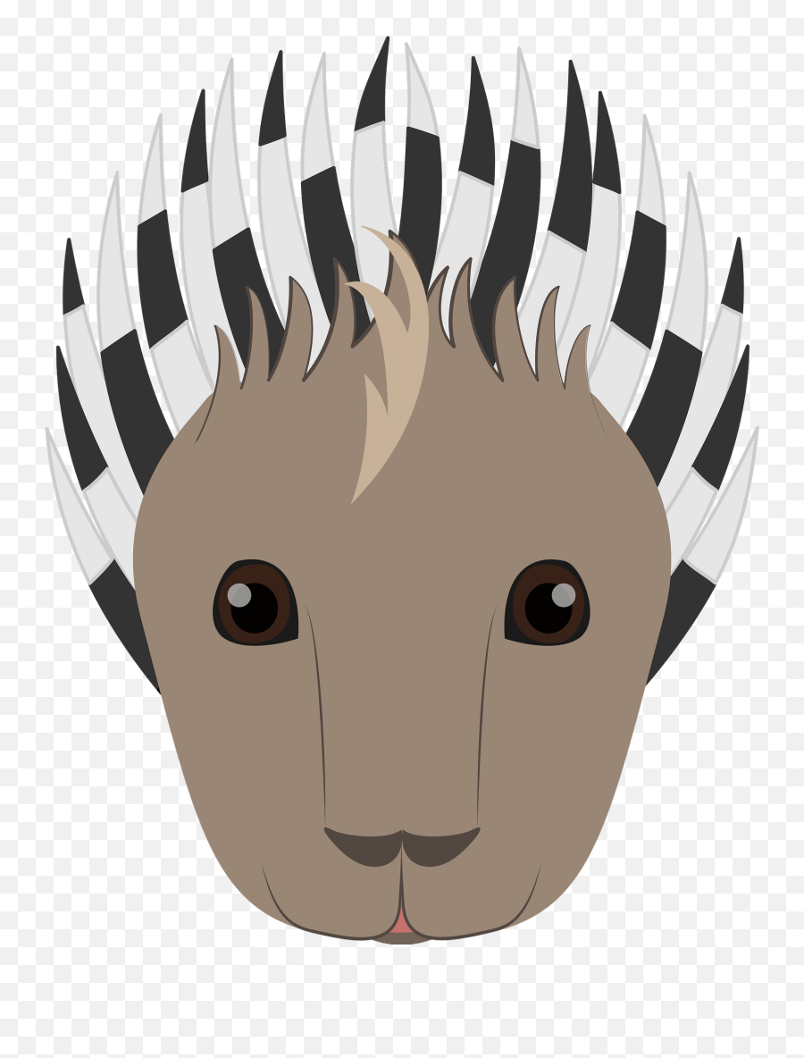 Porcupine Face Clipart - Porcupine Face Mask Emoji,Porcupine Clipart
