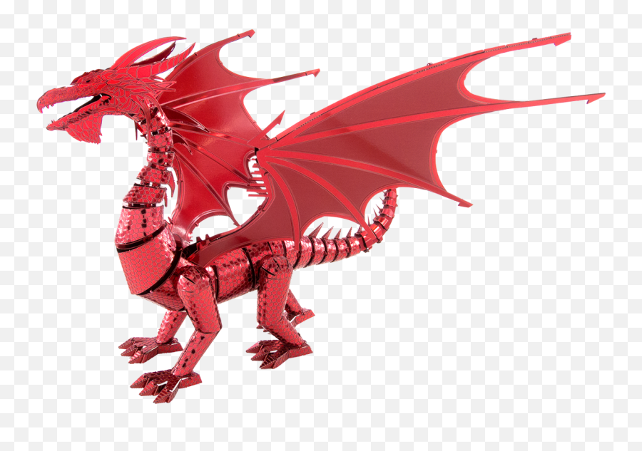 Iconx Red Dragon Model Kit - Metal Earth Red Dragon Emoji,Red Dragon Png