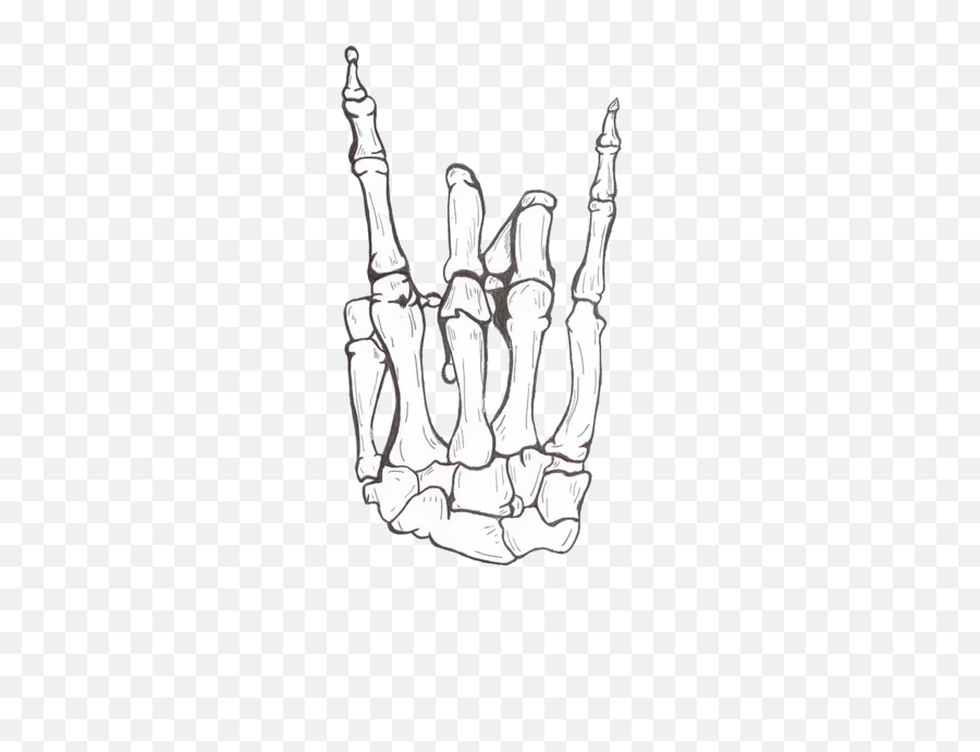 Rock And Roll Skeleton Hand Png Image - Rock And Roll Skeleton Hand Png Emoji,Skeleton Hand Png