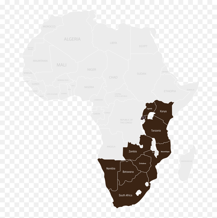 Safari Destinations While In Africa Emoji,Africa Map Png