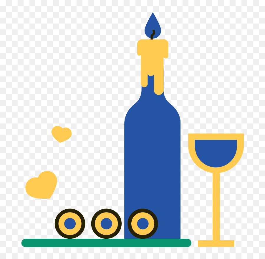 Wine Vector Illustrations In Spot Style Emoji,Wine Bottle And Glass Clipart