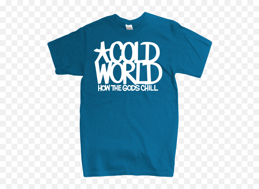 Cold World Htgc Logo Blue T - Shirt Emoji,Chilled Logo