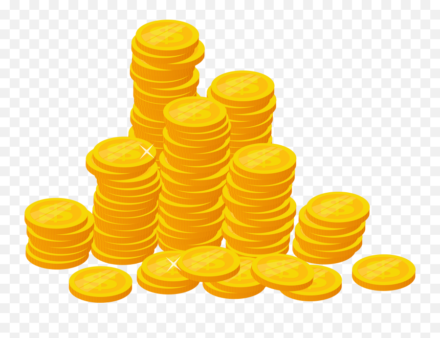 Stack Of Gold Coins Png Transparent Onlygfxcom Emoji,Money Stack Clipart