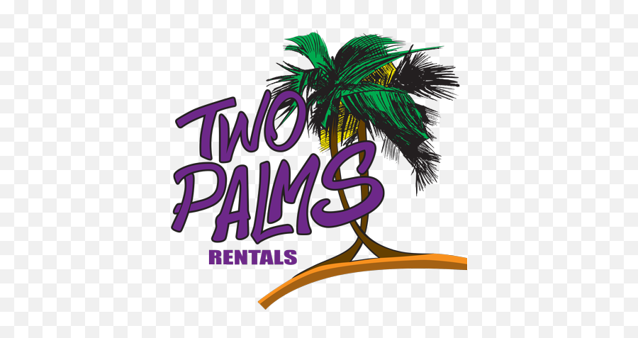 About Us Two Palms Rentals Emoji,Two Palm Trees Logo