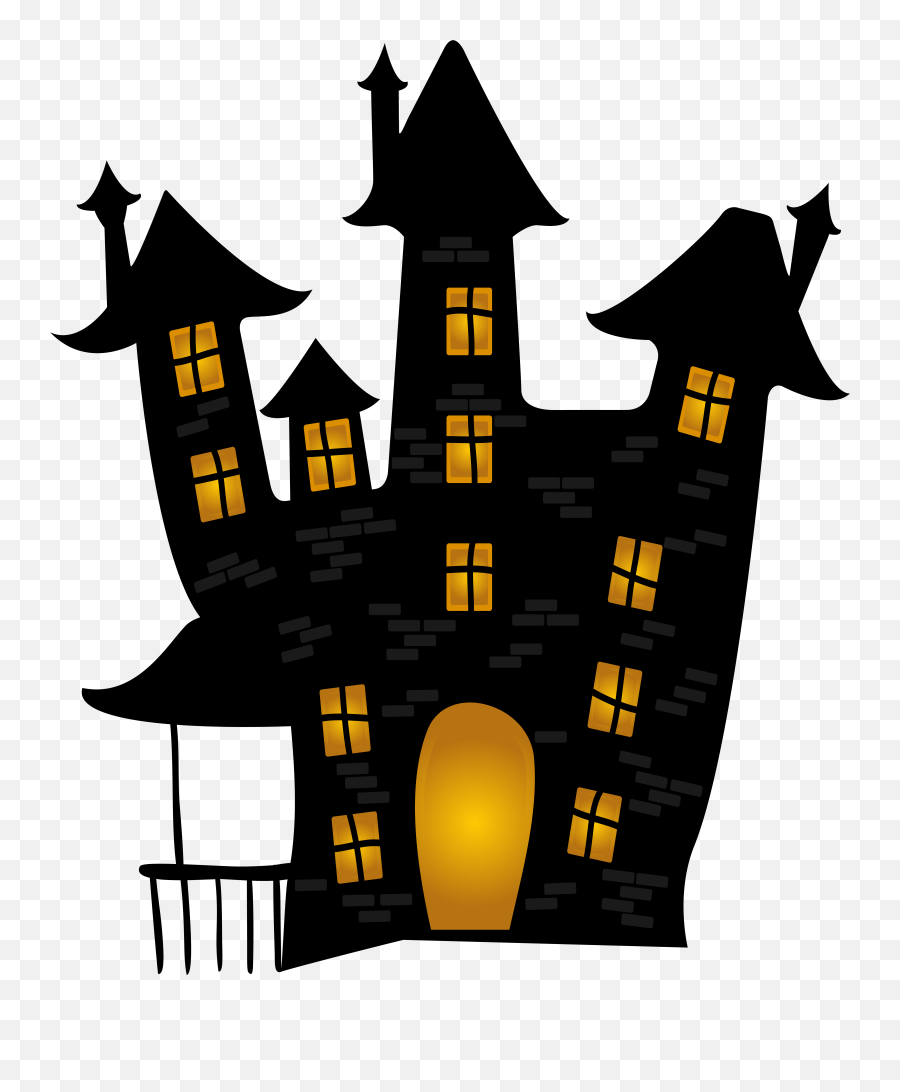 Library Of Halloween Beware Jpg Free Png Files - Transparent Haunted House Cartoon Emoji,Scared Clipart