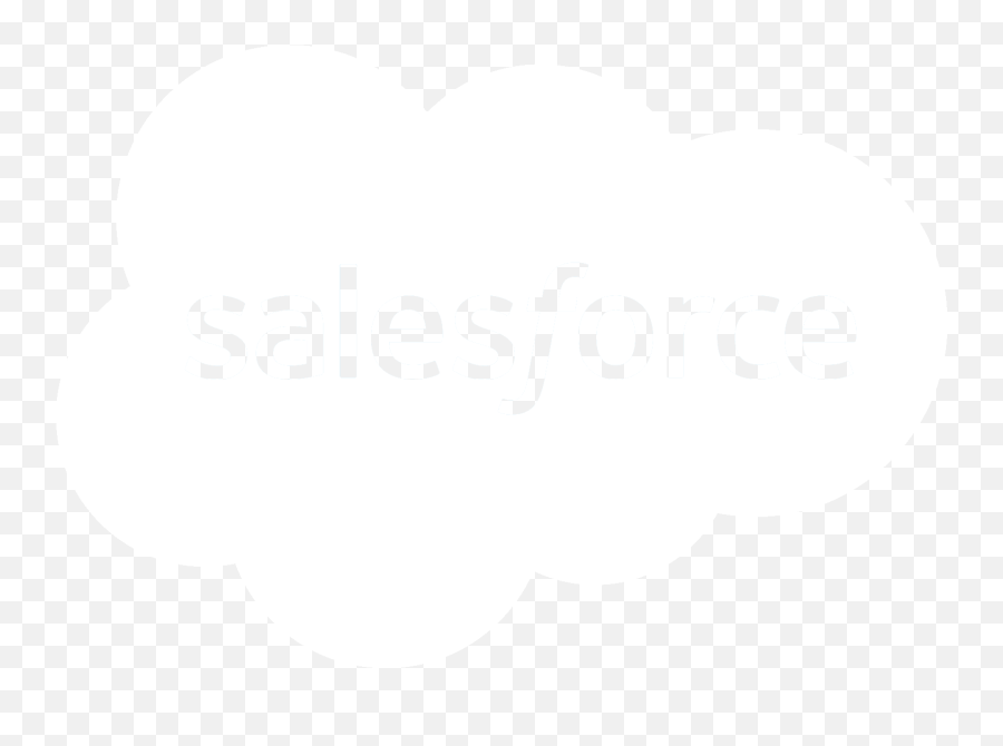 Salesforce Logo Black And White - Sales Force Logo White Png Emoji,Salesforce Logo