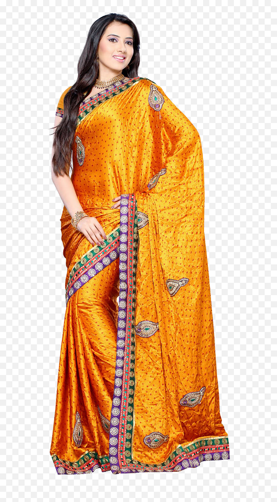 Saree Model Png Images - Saree Lady Png Emoji,Model Png