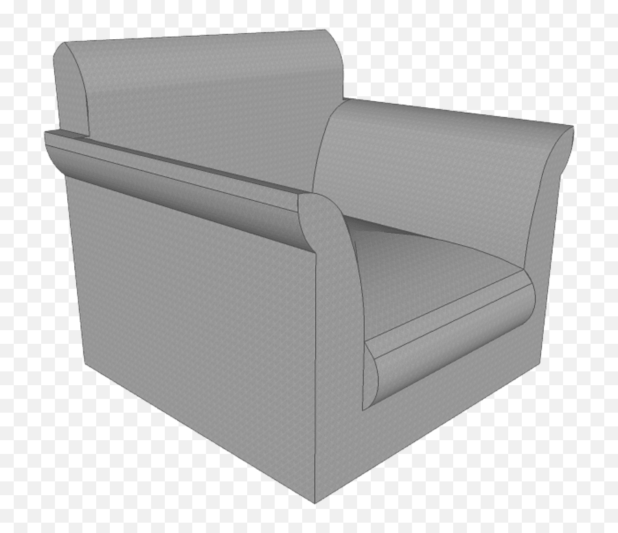 Square Gray Living Room Armchair - Living Room Chair Clip Art Emoji,Living Room Clipart