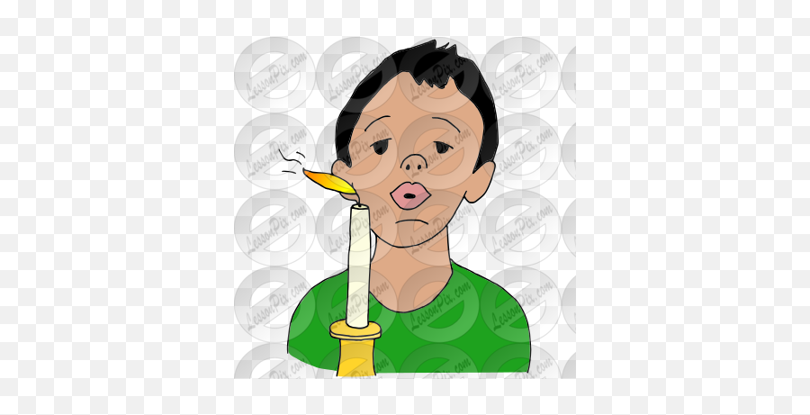 Blow A Candle Picture For Classroom Therapy Use - Great Tobacco Products Emoji,Candles Clipart