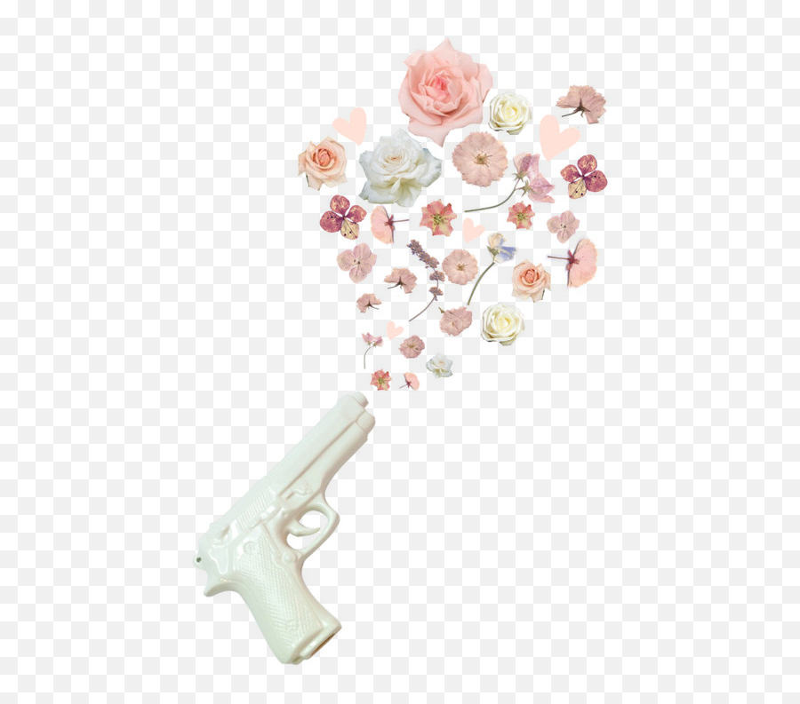 Transparent Waves Tumblr - Google Search On We Heart It Gun Shooting Roses Png Emoji,Revolver Transparent