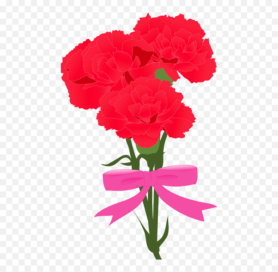 Carnation Bouquet For Mothers Day - Floral Emoji,Mothers Day Clipart Free