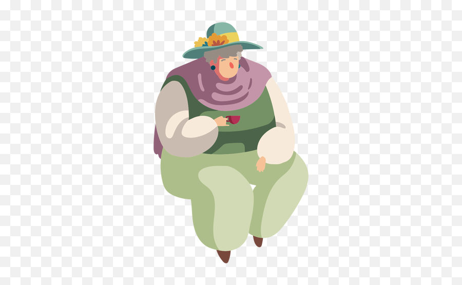 Character British Old Lady - Fictional Character Emoji,Old Lady Png