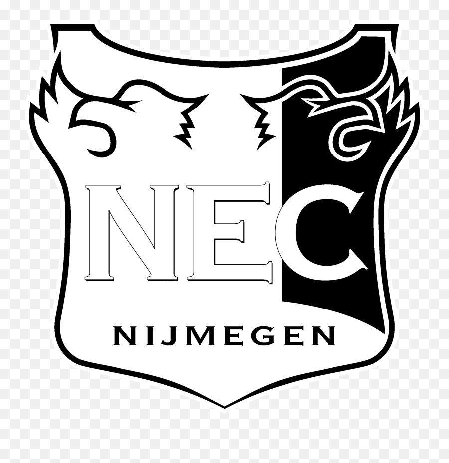 Download Nec Nijmegen Logo Black And White - Nec Nijmegen Nec Nijmegen Logo Png Emoji,Nec Logo