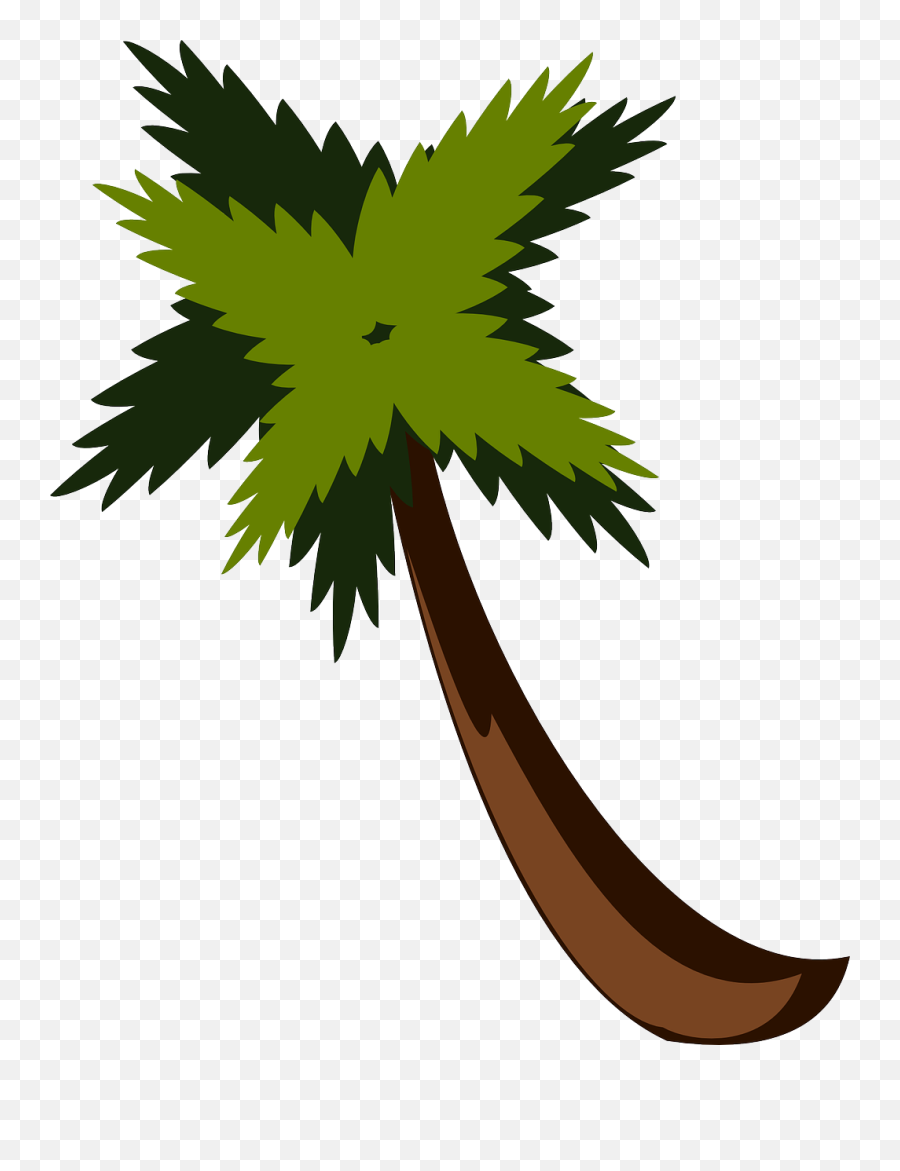 Palm Tree By Steve Clipart Vector Clip Art Online Royalty - Png Emoji,Palm Tree Clipart