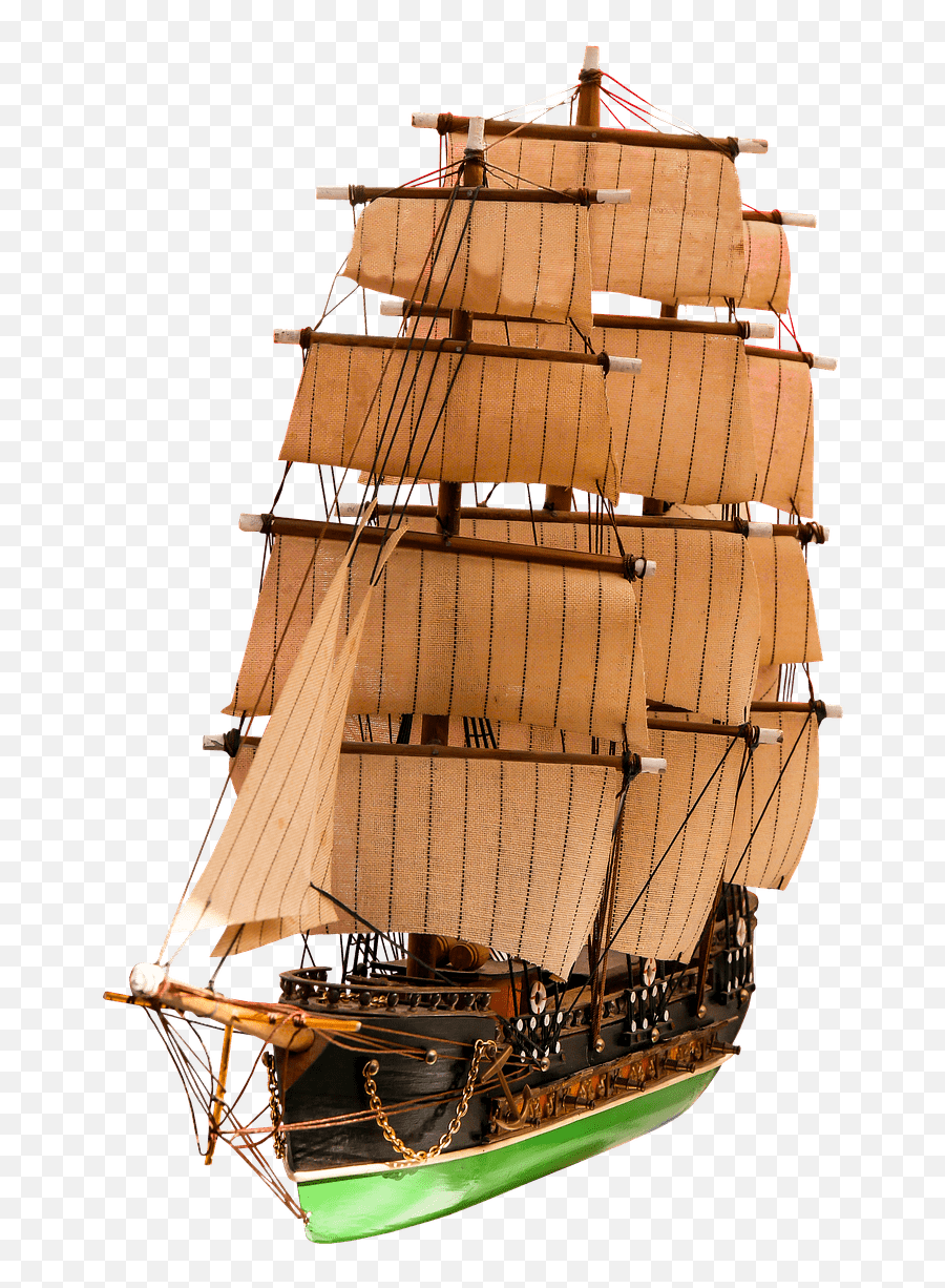 Sailing Ship Transparent Png - Stickpng Medieval Ship Transparent Background Emoji,Pirate Ship Png