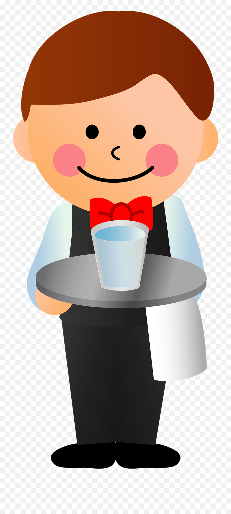 Waiter Man Clipart Emoji,Waiter Clipart