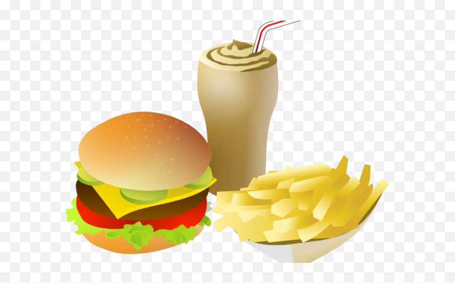 Junk Food Clipart Cheese Burger - Fast Food Clipart Png Emoji,Junk Food Clipart