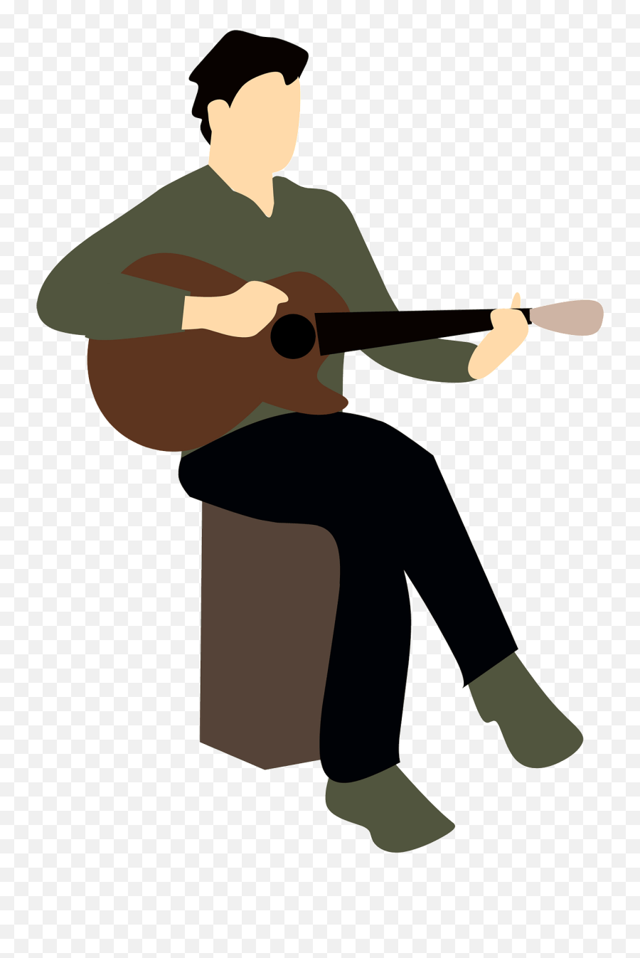 Guitar Clipart Musical Playing Music - Musician Png Emoji,Musician Clipart