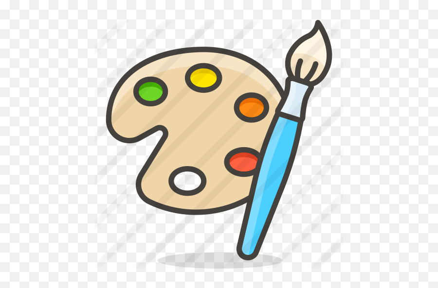 Paint Palette - Paint Palette Drawing Png Emoji,Paint Pallette Clipart