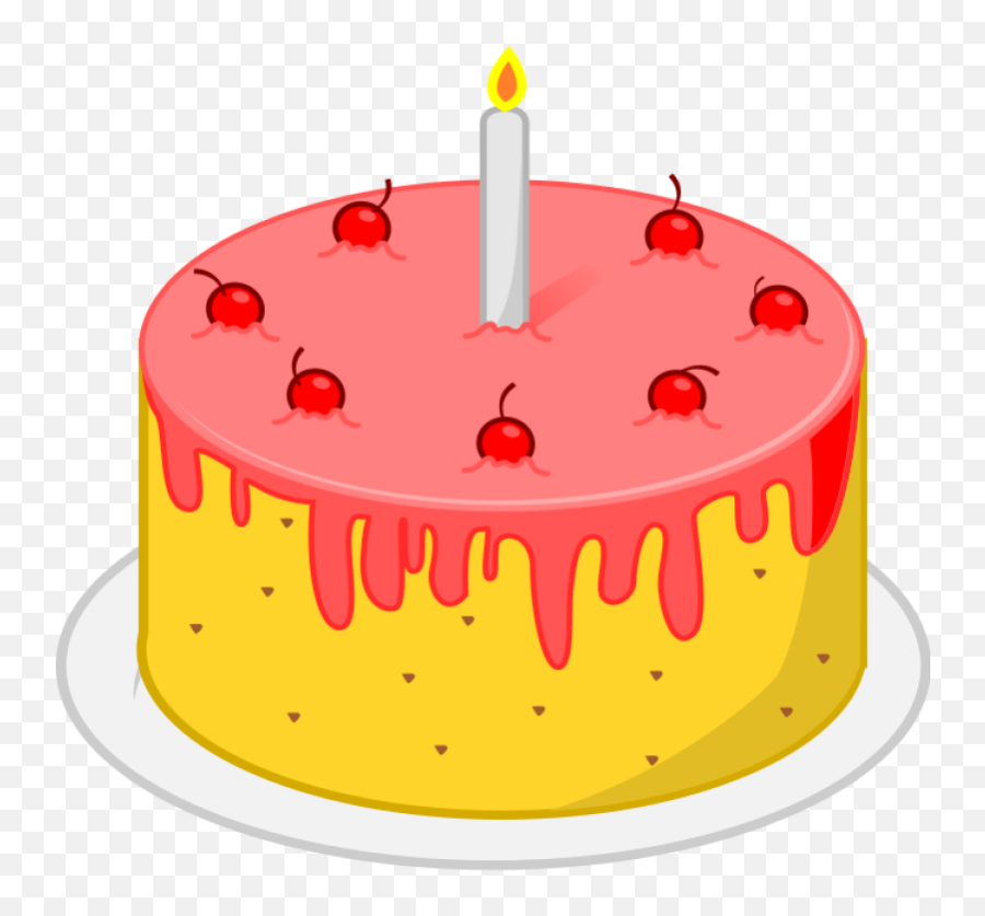 Birthday Cake Png Clip Art Birthday - Transparent Birthday Cake Gif Hd Emoji,Cake Clipart