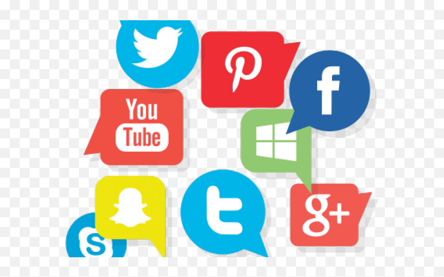 Social Media Clipart Social Care - Social Media Logo 2019 Social Video Market Share Emoji,Social Media Logo