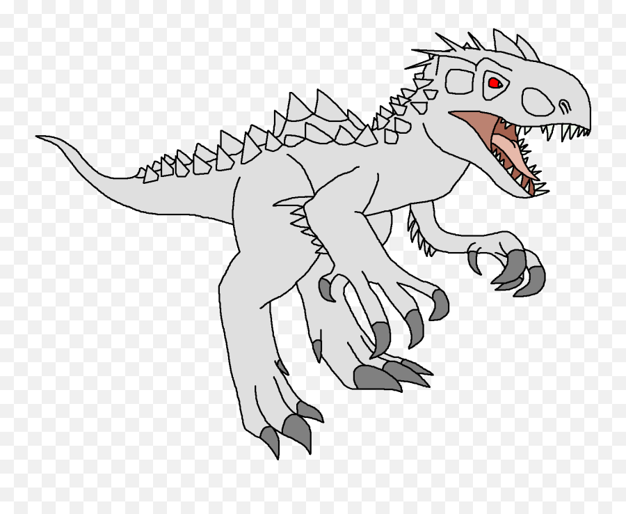 Indominus Rex Dinosaur Pedia Wikia Fandom Emoji,Trex Clipart Black And White