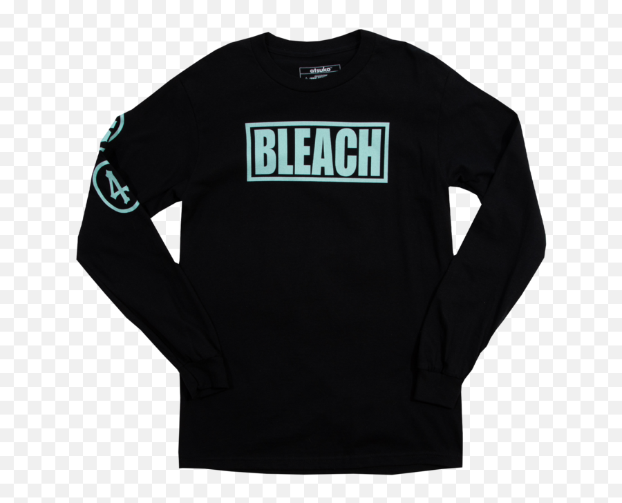 Bleach Black Long Sleeve - Long Sleeve Emoji,Bleach Logo