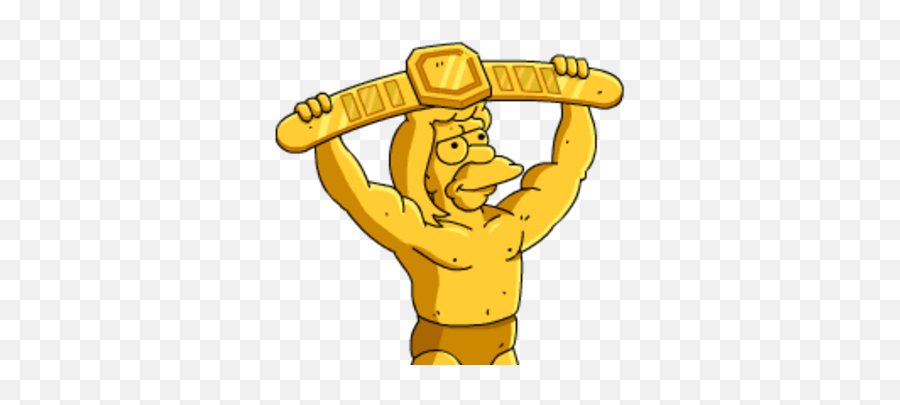 Golden Wrestler Statue The Simpsons Tapped Out Wiki Fandom Emoji,Statue Of Liberty Clipart