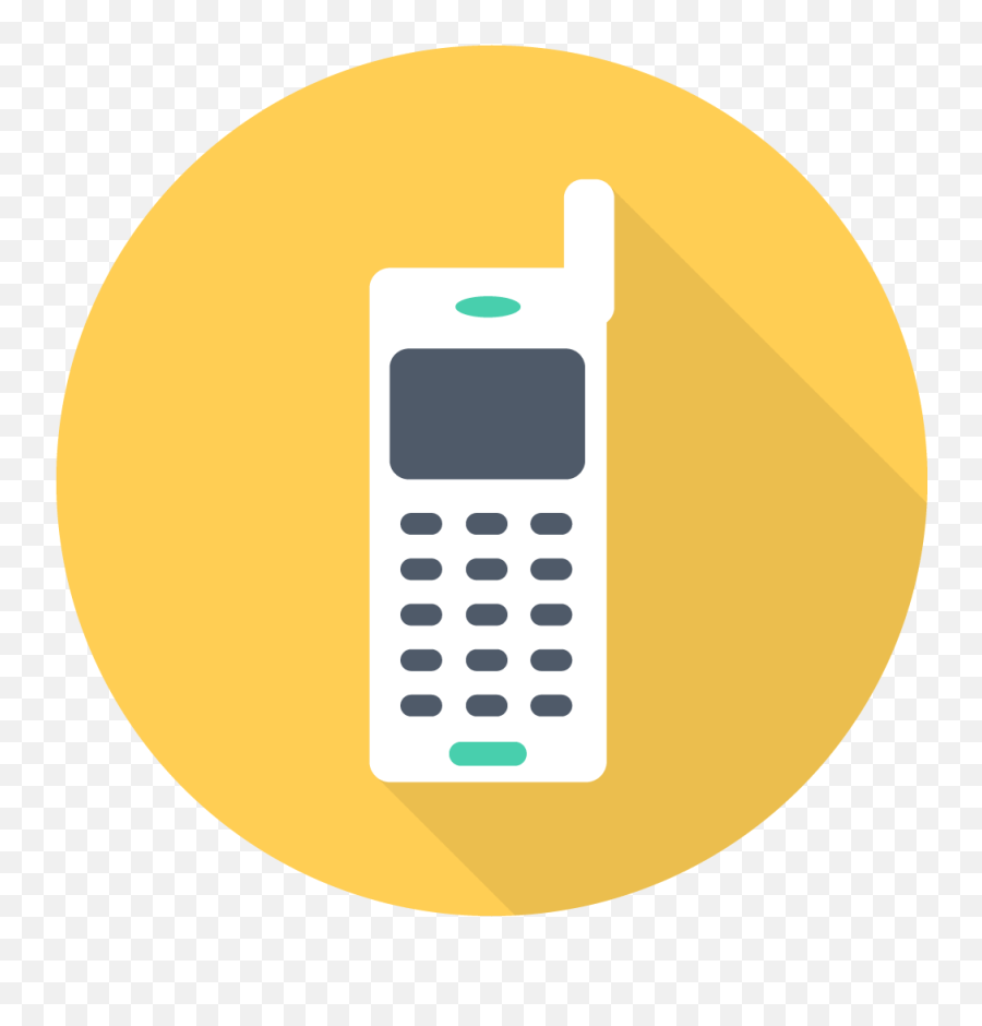 Old Mobile Icon Old Cell Phone Icon - Clip Art Library Vector Mobile Icon Png Emoji,Phone Icon Png