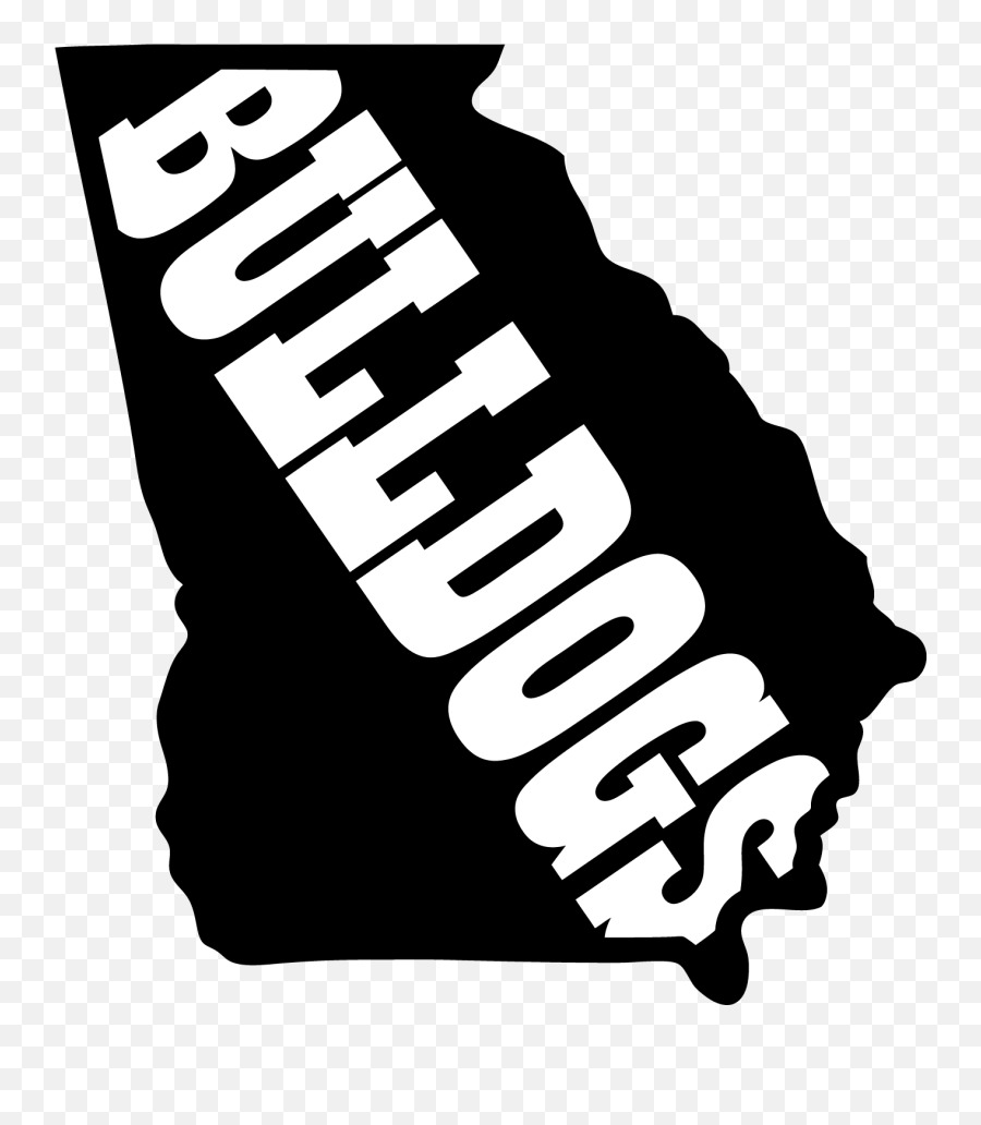 Georgia Bulldogs Football University Of Georgia Georgia - Georgia Bulldogs Silhouette Emoji,University Of Georgia Logo