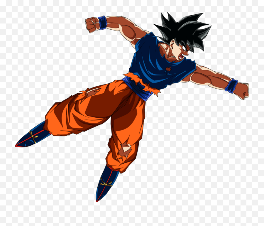 Dragon Ball Fighterz Goku Migatte No - Goku Flying No Background Emoji,Goku Transparent