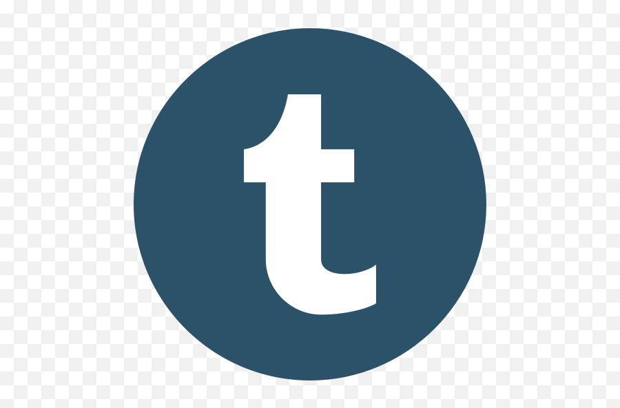 Tumblr Logo Social Social Network - Round Tumblr Icon Png Emoji,Tumblr Logo