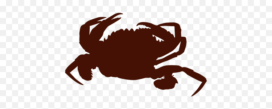 Crab - Vector Picker Silhueta Animais Marinhos Emoji,Crab Transparent Background