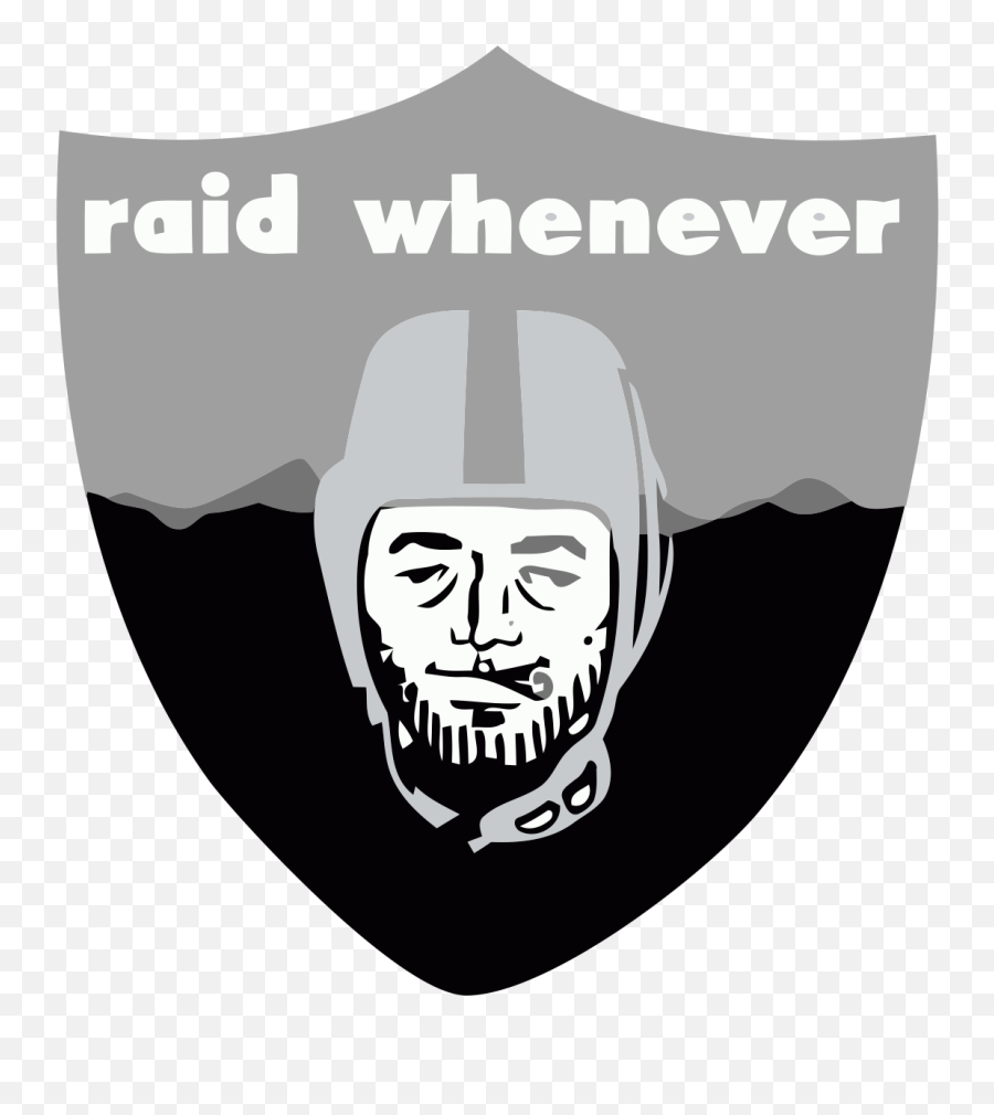 Oakland Raiders Smoking Weed Logo Iron - Oakland Raiders Smoking Emoji,Raiders Logo