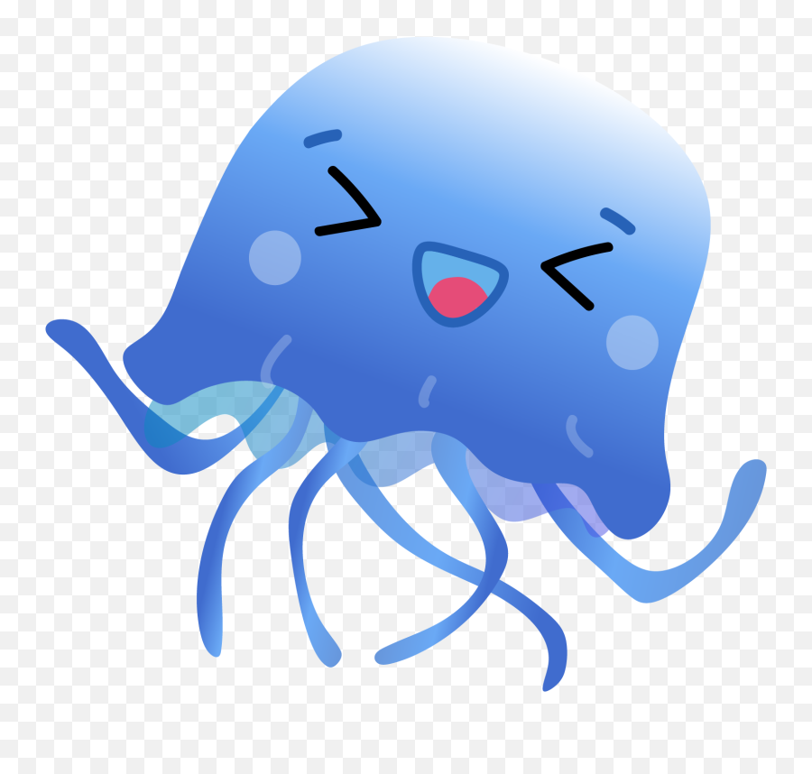 Normal Jellyfish Set Clipart - Full Size Clipart 3410902 Octopus Emoji,Jellyfish Clipart