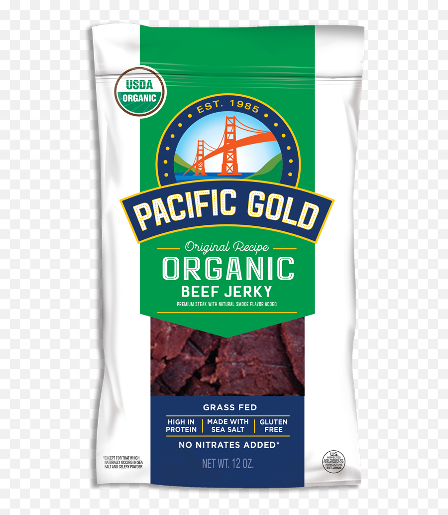 Pacific Gold Original Organic - Pacific Gold Beef Jerky Emoji,Organic Png