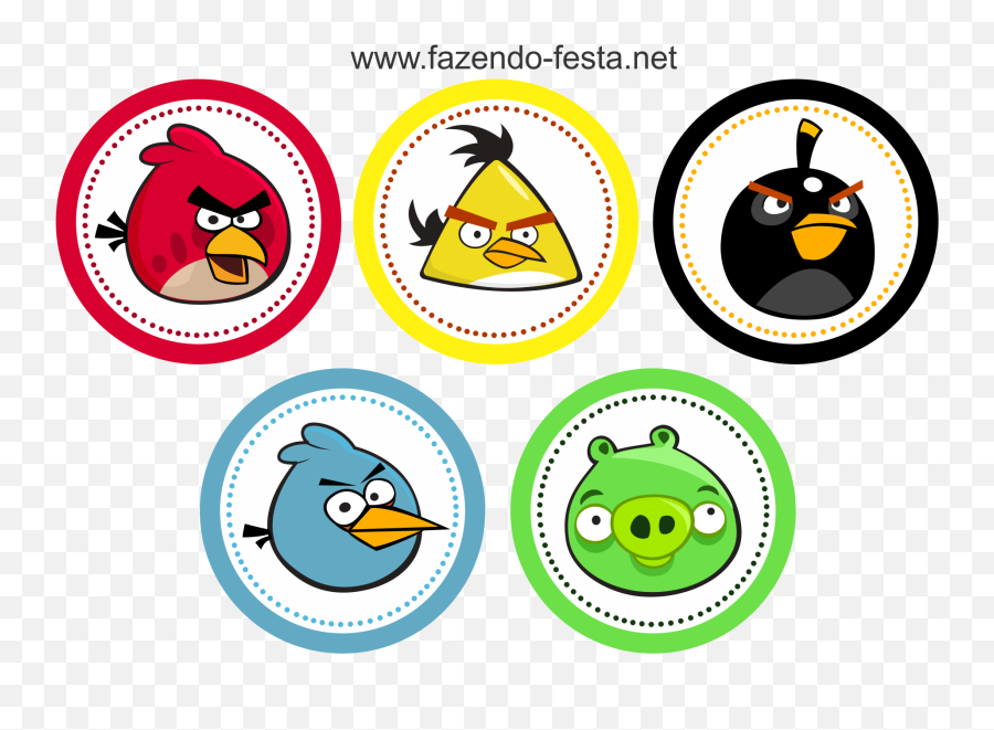 Clipart Of The Angry Birds Icons Free Image Download - Angry Birds Imagenes Para Imprimir Emoji,Angry Birds Png