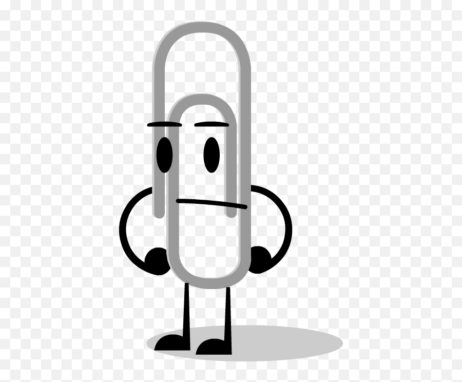 Paperclip By Kitkatyj - Paperclip Bfdi 436x663 Png Emoji,Paperclip Clipart